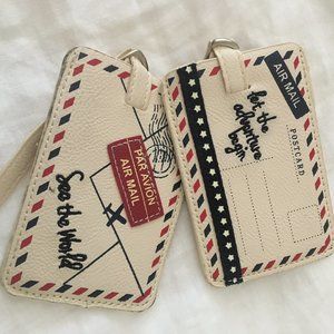 Matching Letter-Themed Luggage Tags